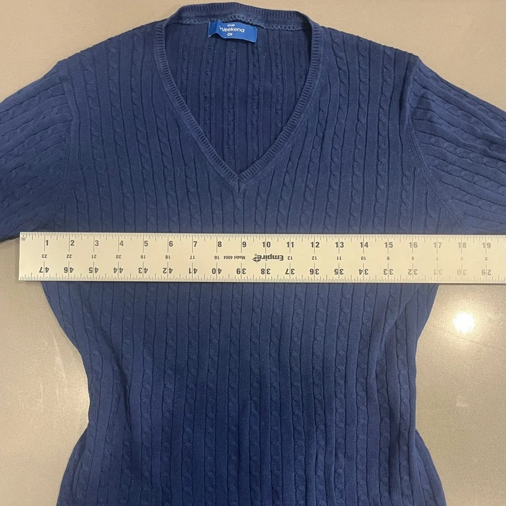 Weekend’s Women's V-Neck Sweater - Darkblue - Picture 5 of 6